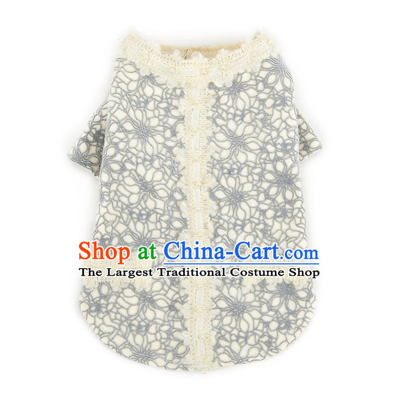 Huayuan hoopet small wind load sense of Pearl incense autumn and winter Pin Boxed women wear clothes small Heung_Pet Pearls on the temperament brassieres 40_46cm L