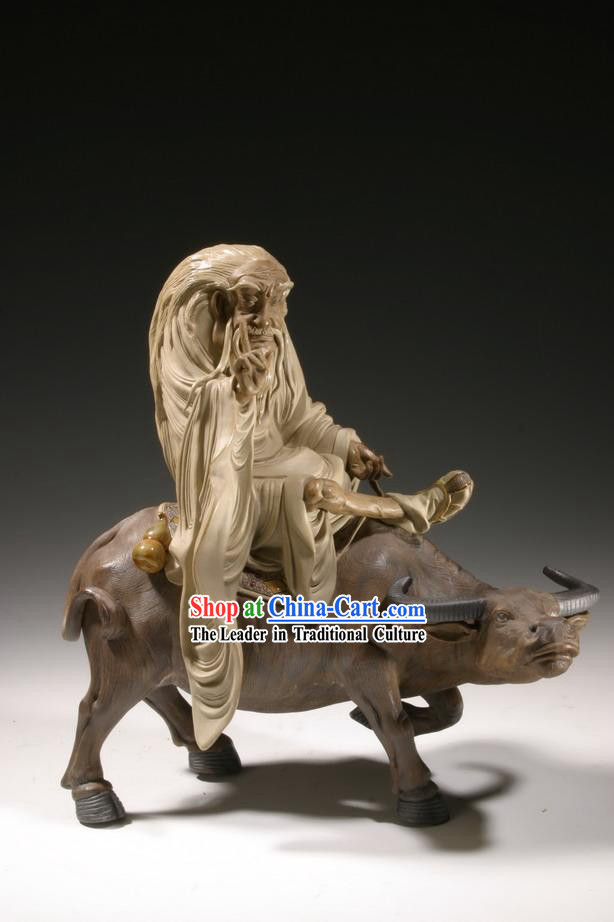 Chinese Classical Shiwan Statue-Zi Qi Dong Lai