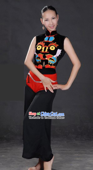 Chinese Folk Dance Costume Complete Set