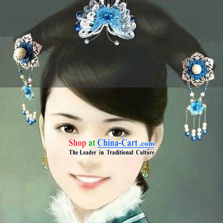 Chinese Classic Handmade Flower Hairpin