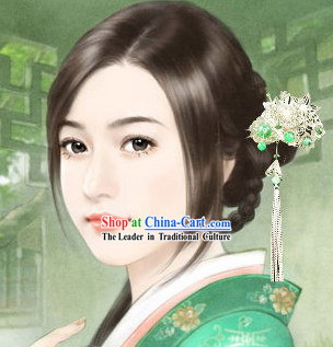 Ancient Style Chinese Handmade Flower Hair Clasp