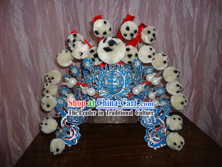 Chinese Classic Beijing Opera Male General Hat