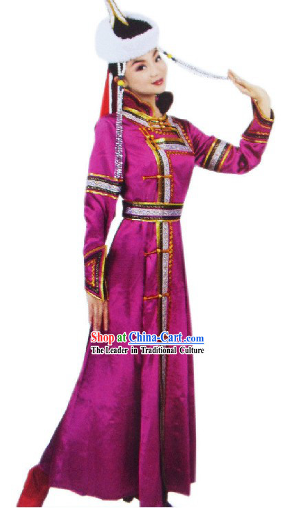 Mongolian Mongolian Female Clothing and Hat
