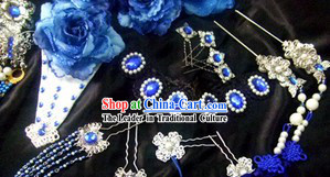 Blue Princess Hair Accessories Set