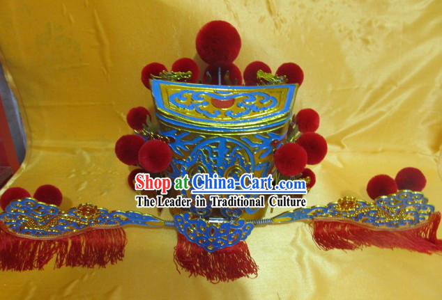 Chinese Opera Stage Performance Cai Shen Coronet