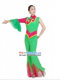 Chinese Han Ethnic Handkerchief Dance Costumes for Women
