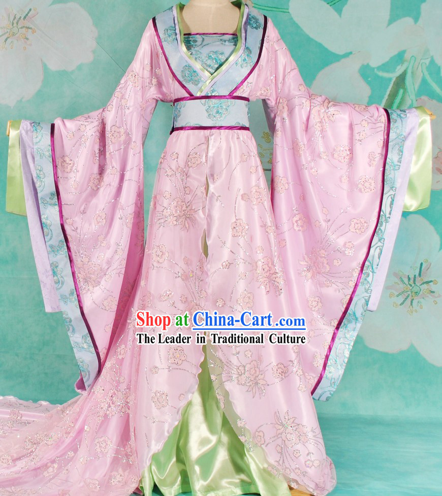 Ancient Chinese Imperial Palace Princess Long Tail Clothing for Women