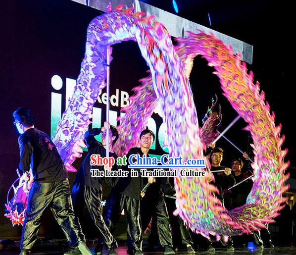 Professional Competition and Performance Ultraviolet Dragon Dance Costume Complete Set