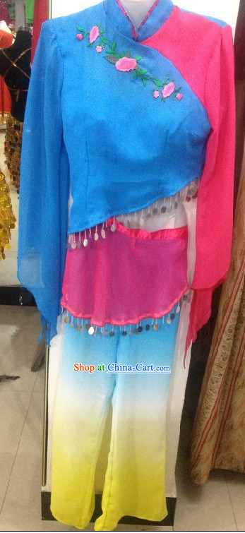 Professional Custom Make Stage Performance Yangge Dance Costumes