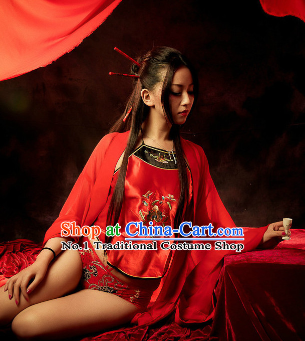 Traditional Chinese Hanfu Costumes Complete Set