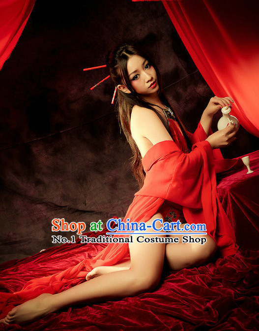 Traditional Chinese Hanfu Costumes Complete Set