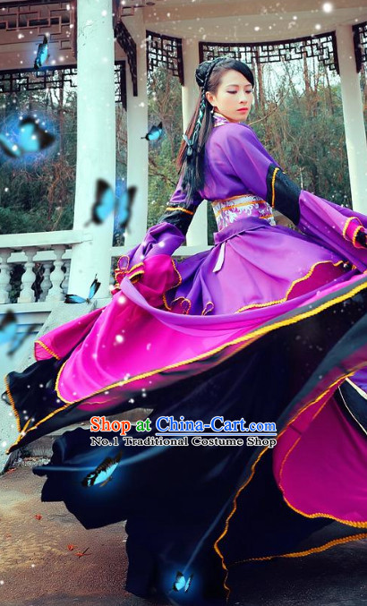 Asian Purple Princess Hanfu Costumes