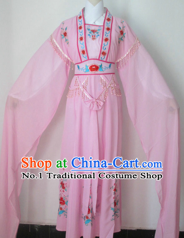 Chinese Classical Long Sleeve Dance Costume Dance Supply Dance Apparel Theatrical Costumes Complete Set for Women