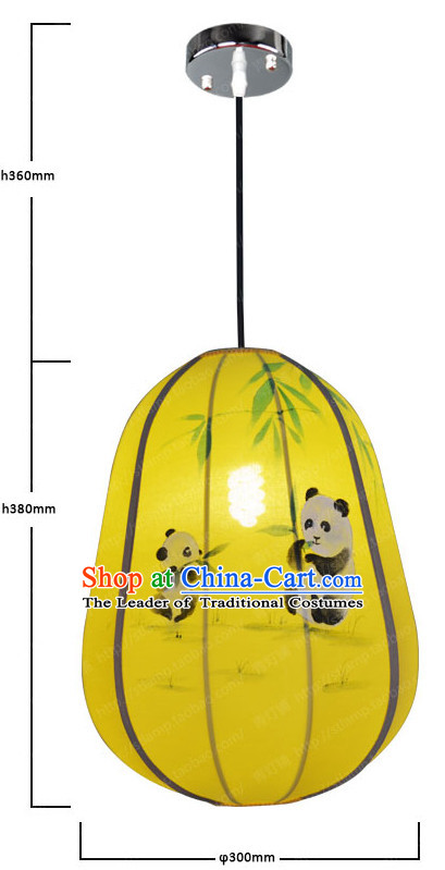 Chinese Classical Handmade and Painted Silk Hanging Palace Lantern