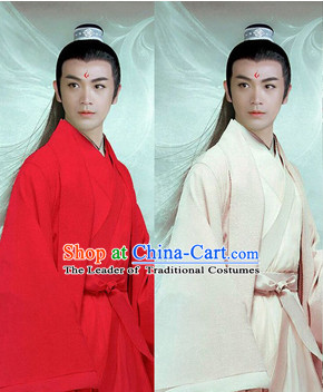 Ancient Chinese Superhero Long Black Wigs