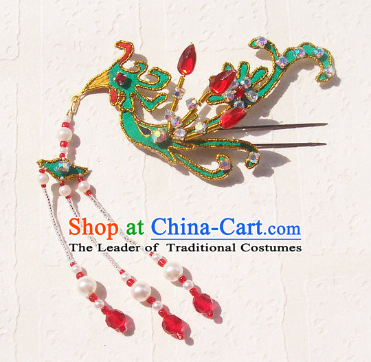 Chinese Ancient Opera Style Phoenix Hairpin Headwear Hair Accessories for Women