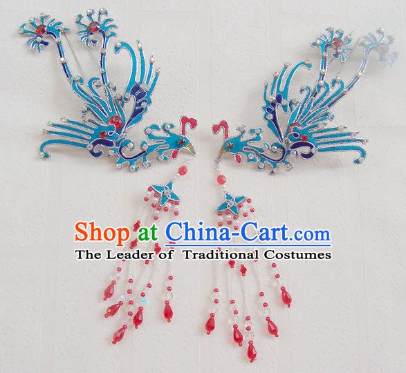 Chinese Ancient Opera Style Phoenix Hairpin Headwear Hair Accessories for Women