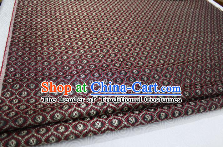Chinese Traditional Ancient Costume Royal Palace Pattern Mongolian Robe Brocade Satin Fabric Hanfu Material