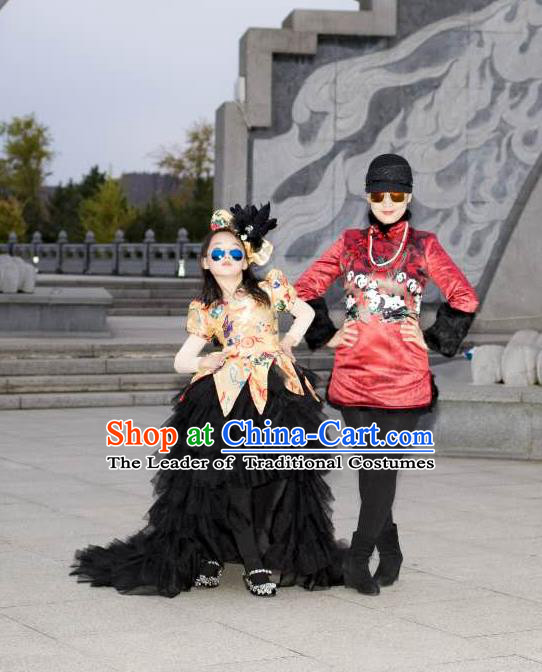 Traditional Ancient Chinese Classical Dance Costume and Hair Accessories Props Headwear Classical Dance Hair Ornaments Complete Set for Kids