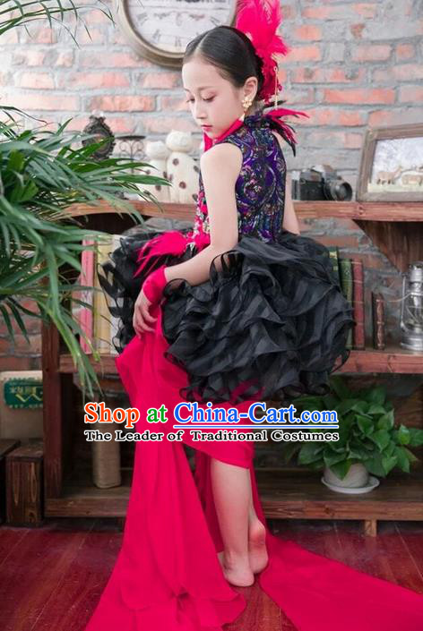 Traditional Ancient Chinese Classical Dance Costume and Hair Accessories Props Headwear Classical Dance Hair Ornaments Complete Set for Kids