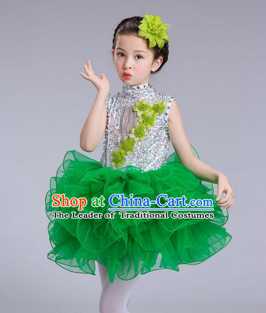 Traditional Chinese Yangge Fan Dancing Costume and Accessories