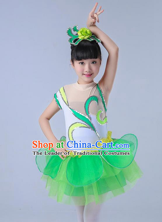 Traditional Chinese Yangge Fan Dancing Costume and Accessories
