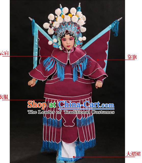 China Peking Opera Gifted Youth Man Costume Embroidered Robe Opera Costumes