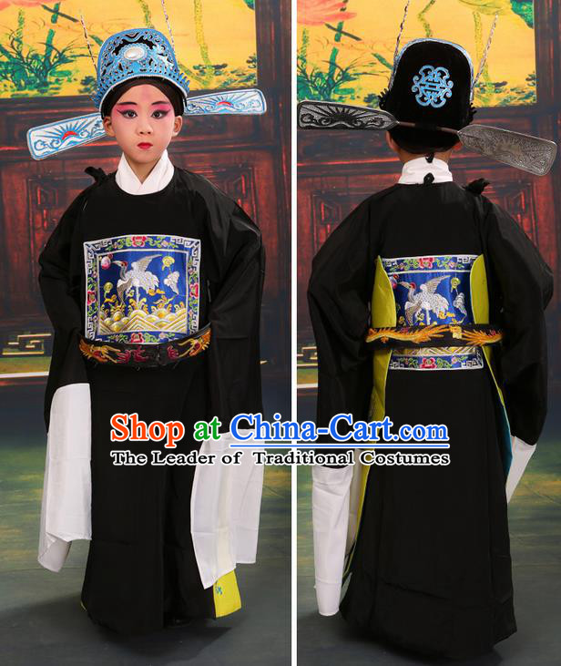 China Peking Opera Gifted Youth Man Costume Embroidered Robe Opera Costumes