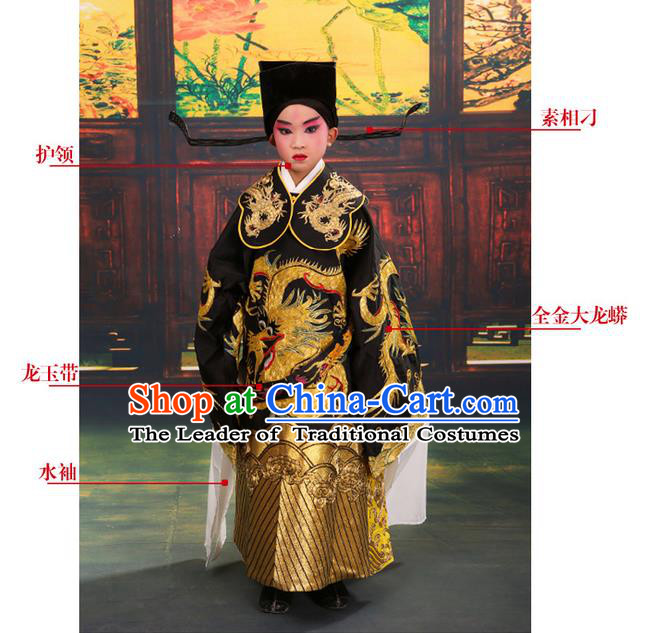 China Peking Opera Gifted Youth Man Costume Embroidered Robe Opera Costumes