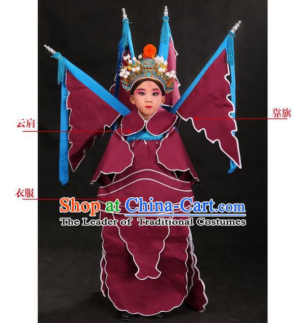 China Peking Opera Gifted Youth Man Costume Embroidered Robe Opera Costumes