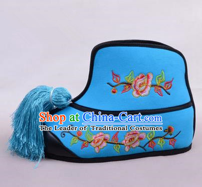 Chinese Ancient Peking Opera Embroidered Shoes Traditional Chinese Beijing Opera Props Boots