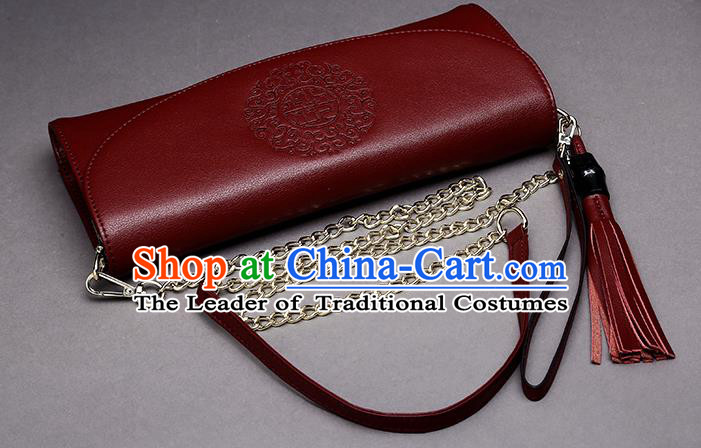 Traditional Handmade Chinese Style Element Embroidered Bags National Handbag Wallet Purse