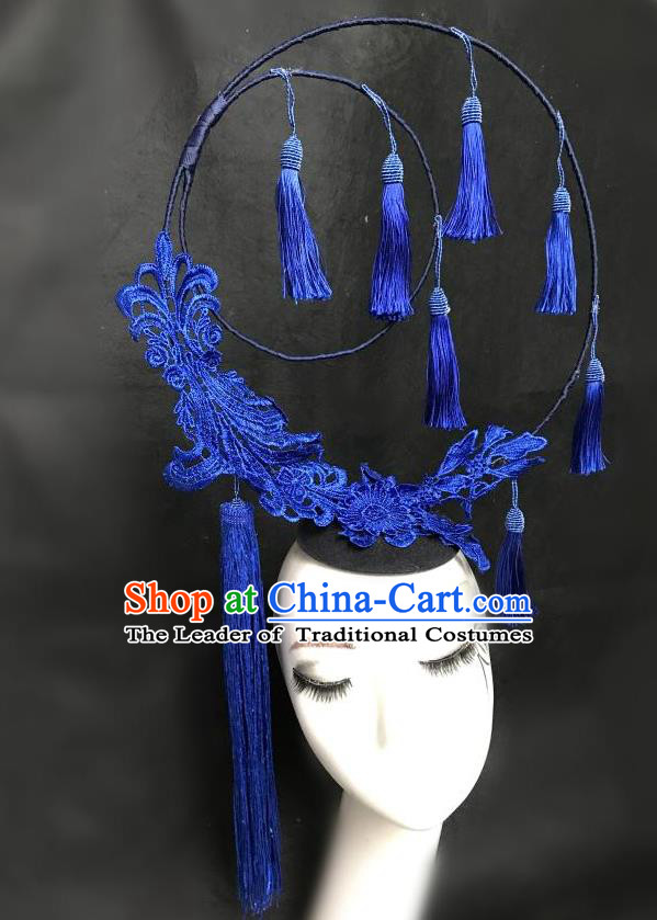 Top Performance Catwalks Headwear Halloween Cosplay Hair Accessories Mask