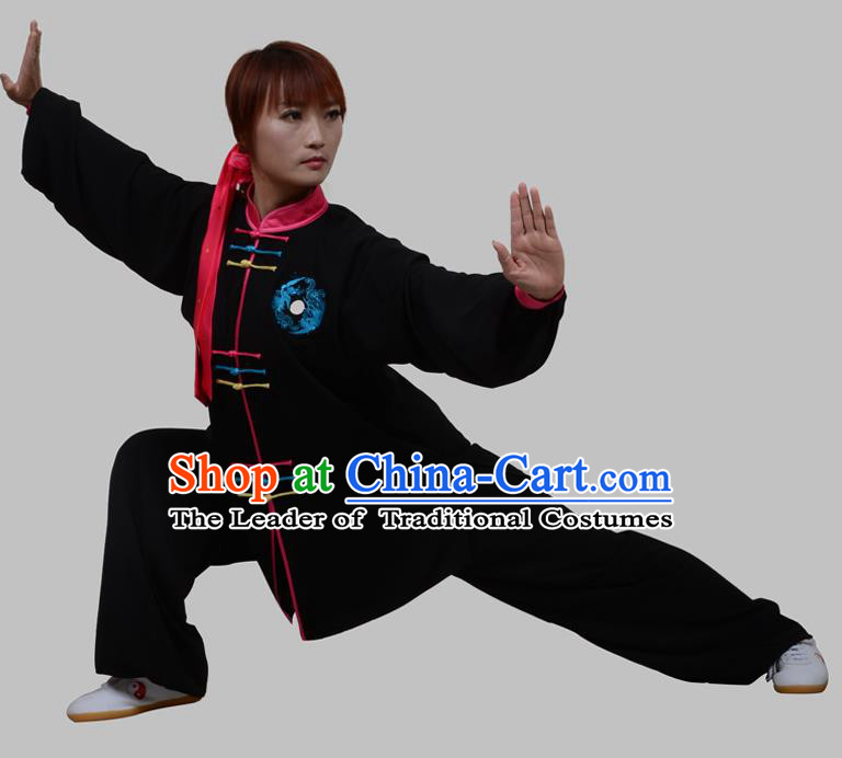 Top Grade China Martial Arts Costume Kung Fu Training Embroidery White ...