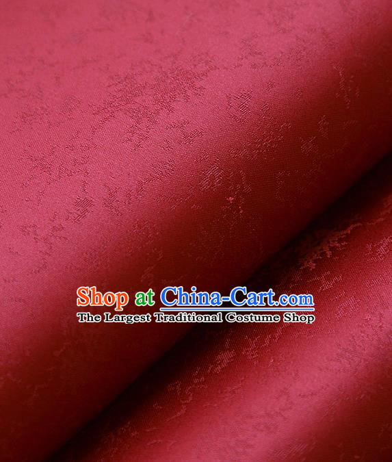 Asian Traditional Classical Pattern Red Brocade Cloth Drapery Korean Hanbok Palace Satin Silk Fabric