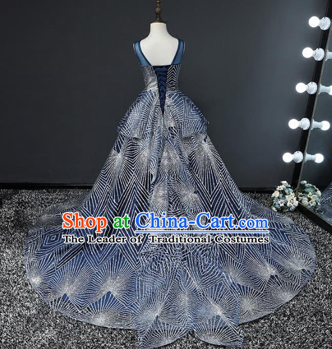 Top Grade Stage Performance Catwalks Costumes Children Halloween Cosplay Princess Full Dress Chorus Modern Fancywork Clothing