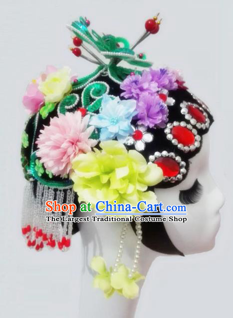 Traditional Chinese Fan Dance Folk Dance Costume Classical Yangko Dance Classical Dance Hair Accessories