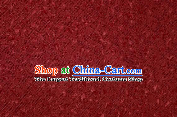 Traditional Chinese Classical Apricot Flowers Pattern Design Dark Red Silk Fabric Ancient Hanfu Dress Silk Cloth