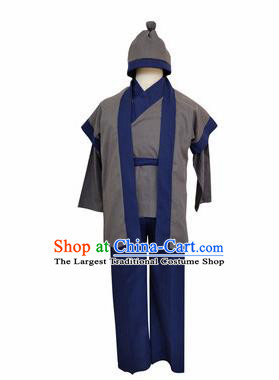 Ancient Chinese Farmer Clothing 2 Sets for Men and Women