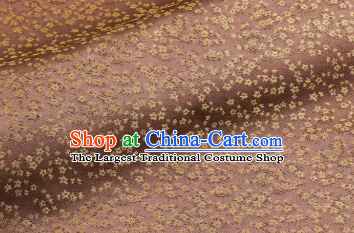 Asian Traditional Classical Acanthus Pattern Pink Brocade Fabric Japanese Kimono Satin Silk Material