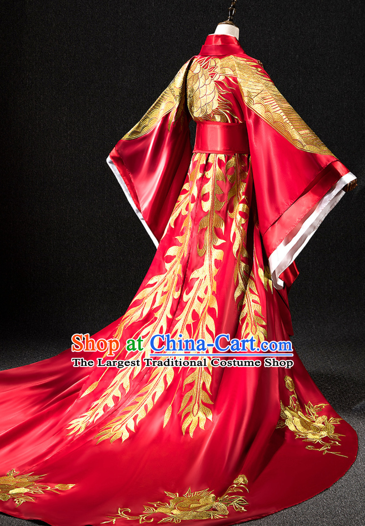Ancient Chinese Emperor Embroidered Dragon Garment Complete Set