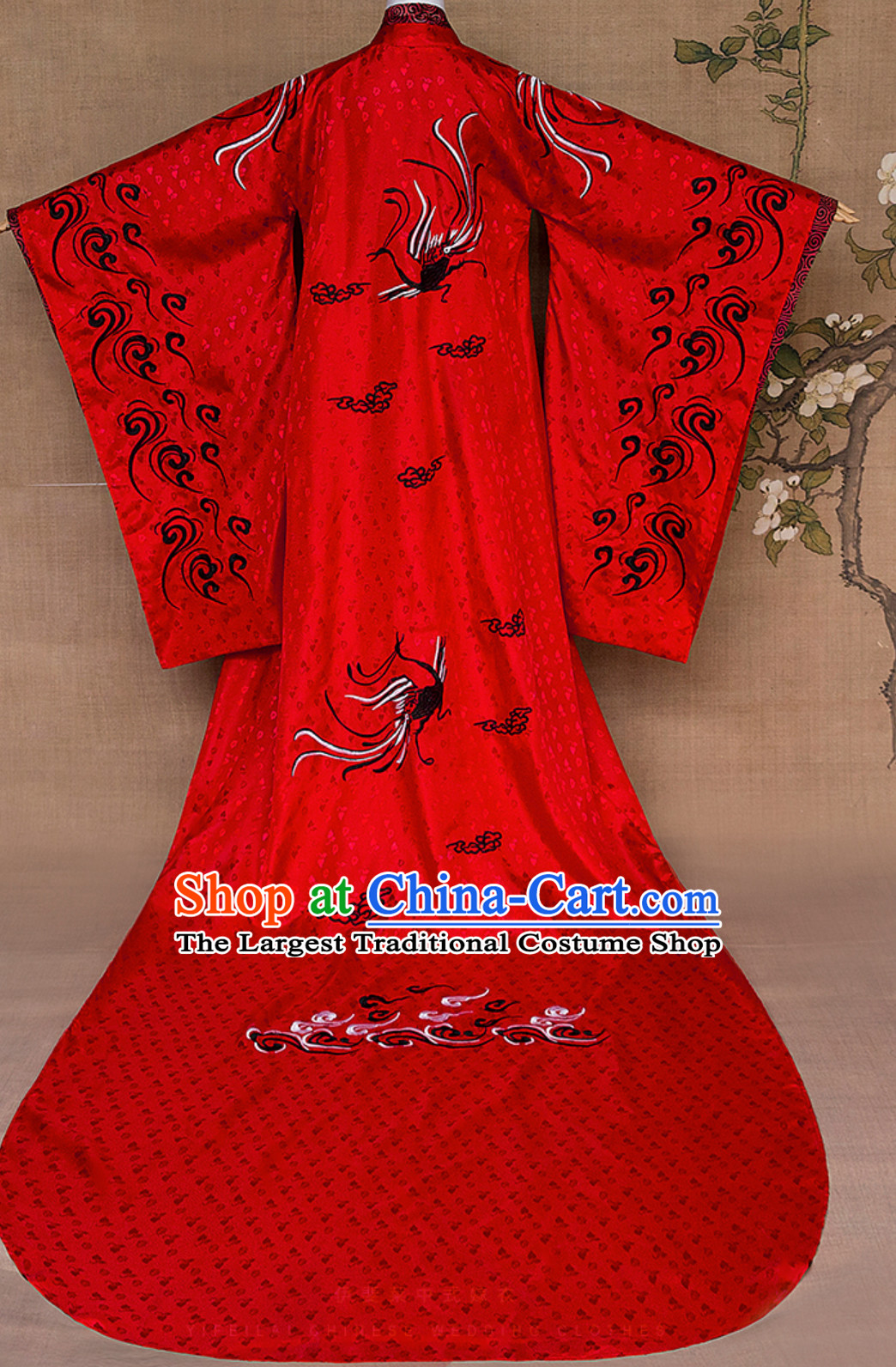 Ancient Chinese Emperor Embroidered Dragon Garment Complete Set