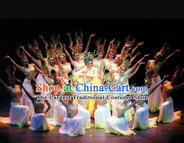 Traditional Chinese Classical Dance Guo Se Tian Xiang Costume Beautiful Dance Dress for Women