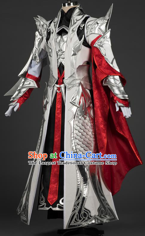 Chinese Traditional Cosplay General King Costumes Ancient Swordsman ...