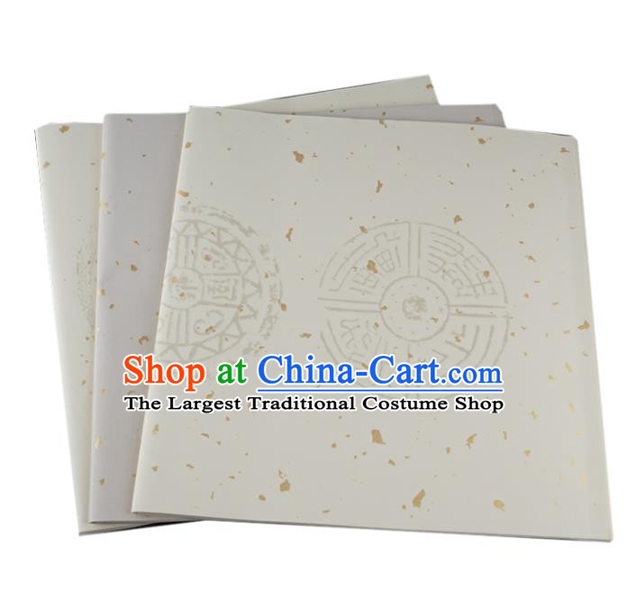 Traditional Chinese Classical Pattern Calligraphy White Scroll Paper Spring Festival Handmade Couplet Xuan Paper Craft