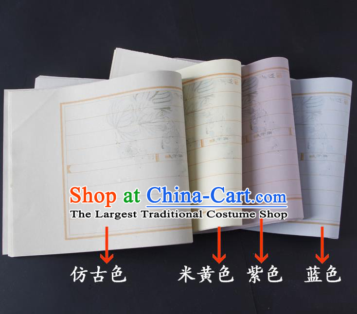Traditional Chinese Classical Pattern Paper Handmade Calligraphy Xuan Paper Craft