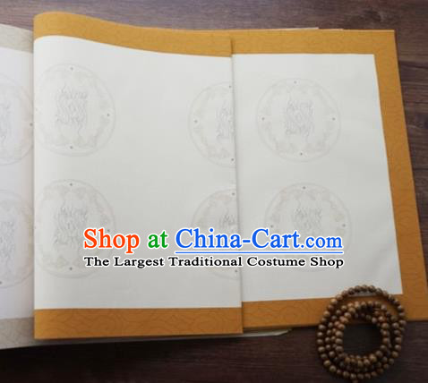 Traditional Chinese Ink Calligraphy Scroll Paper Spring Festival Handmade Classical Pattern Couplet Paper Craft