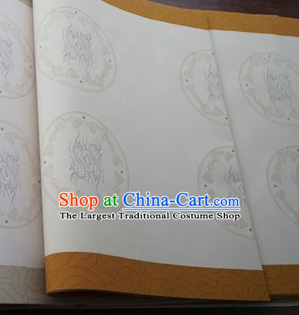 Traditional Chinese Ink Calligraphy Scroll Paper Spring Festival Handmade Classical Pattern Couplet Paper Craft