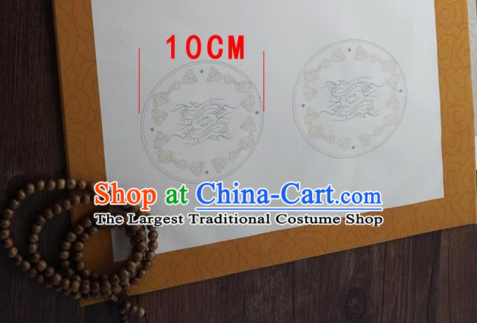 Traditional Chinese Ink Calligraphy Scroll Paper Spring Festival Handmade Classical Pattern Couplet Paper Craft