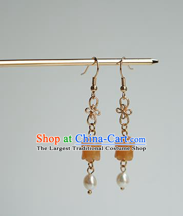 Handmade Chinese Classical Convallaria Ear Accessories Ancient Women Hanfu Earrings